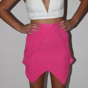 Pink Asymmetrical Skirt